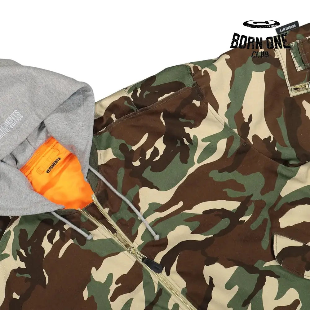 Vetements Camo Bomber Two Sides Jaqueta