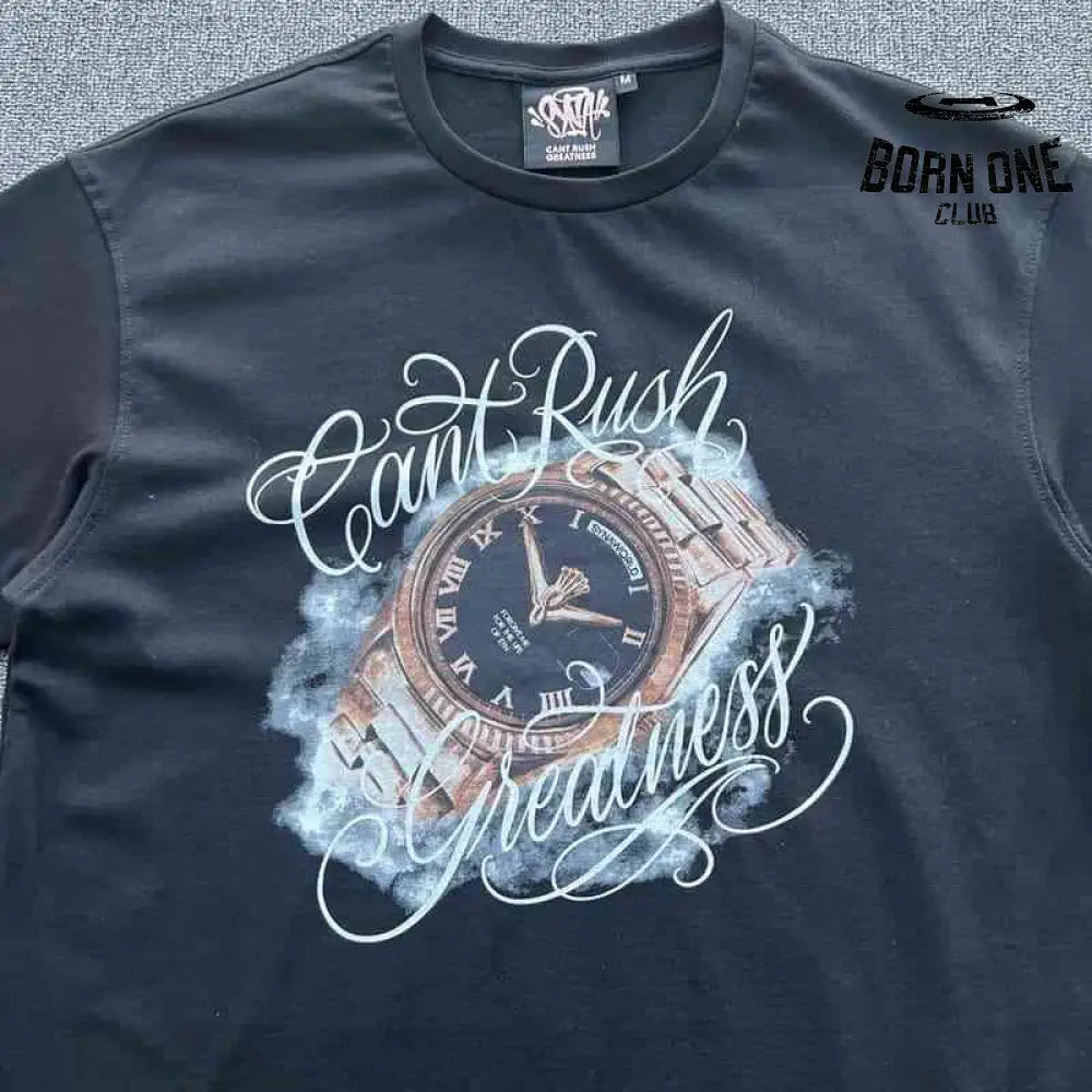 Camiseta Syna World "Can’t Rush Greatness" Preta