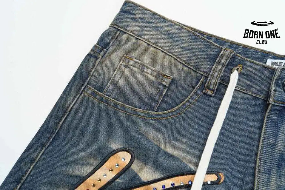 Shorts Vale Forever Valley Logo Denim