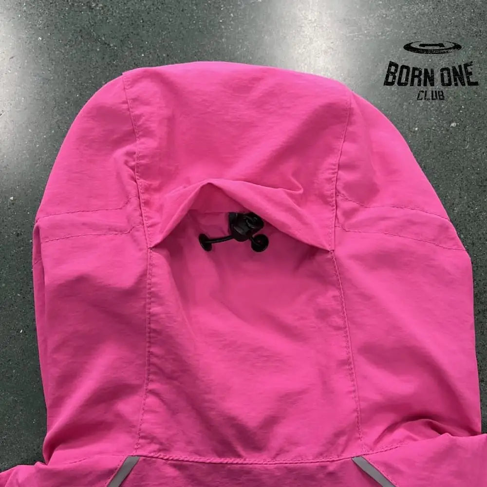 Jaqueta Corta Vento Corteiz Rosa Branco
