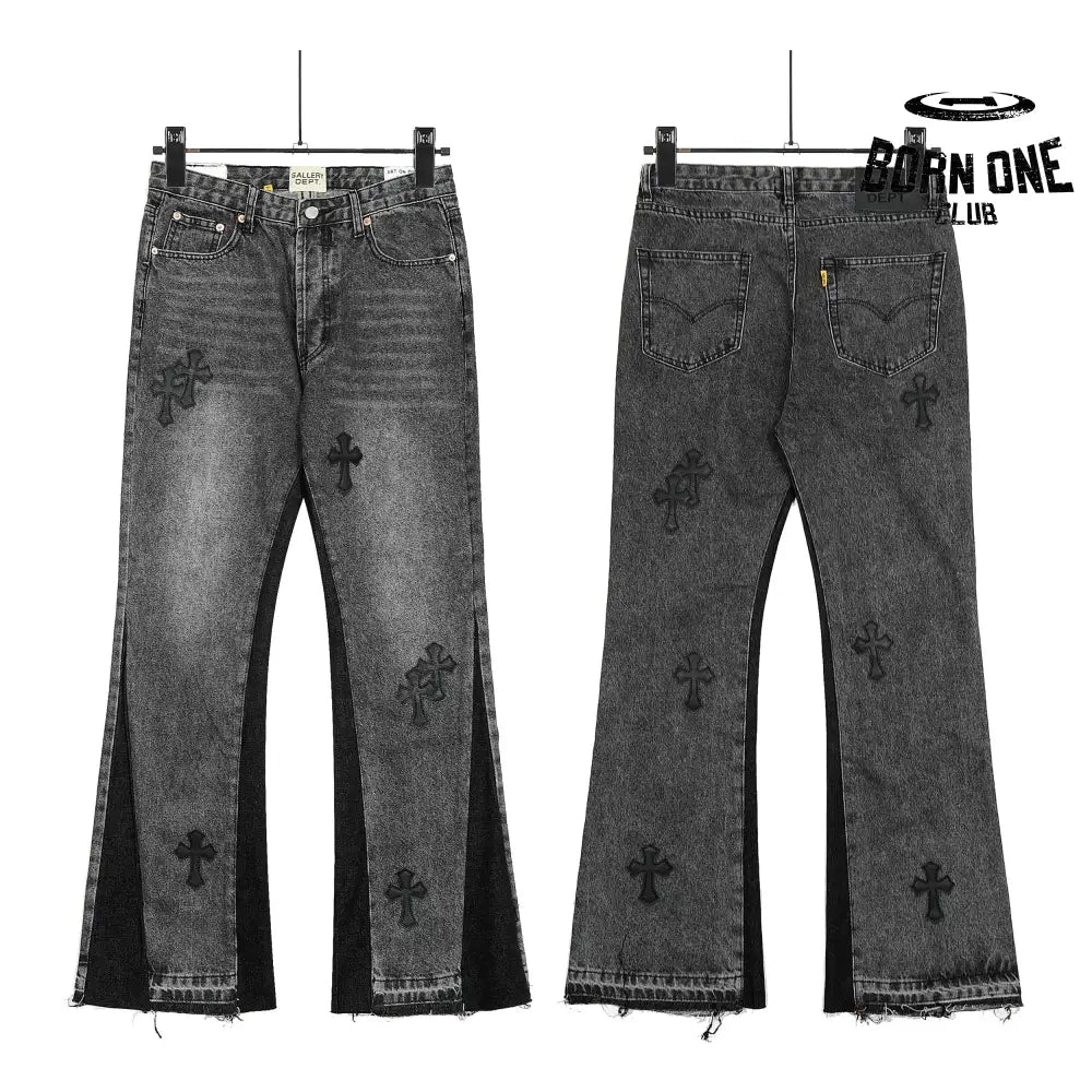 Calça Jeans Flare Chrome Hearts