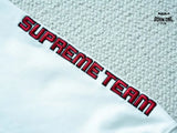 Moletom Supreme Football Zip Up Hooded White Red