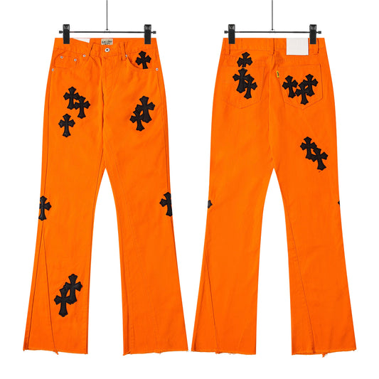 Calça Jeans Flare Chrome Hearts