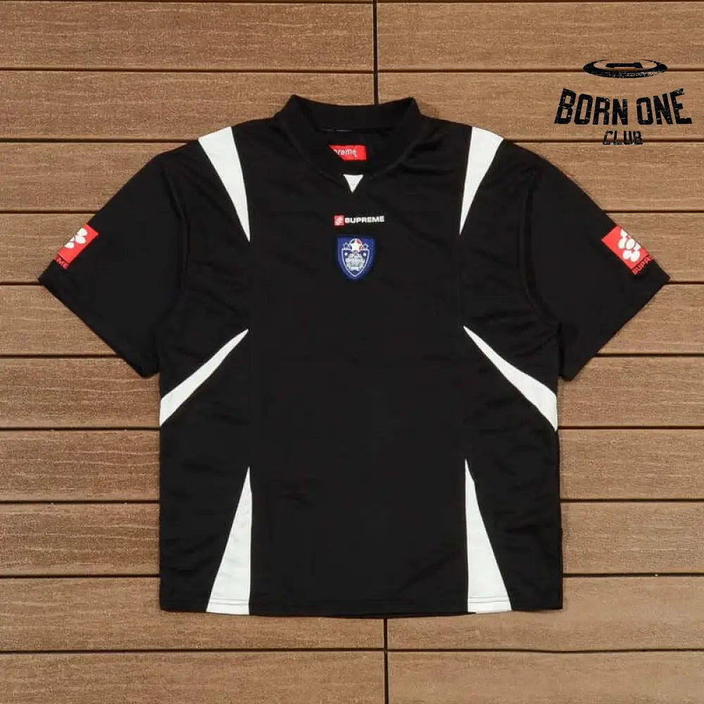 Camiseta Supreme Crest Soccer Jersey Black