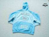 Moletom Supreme Football Zip Up Hooded Light Blue