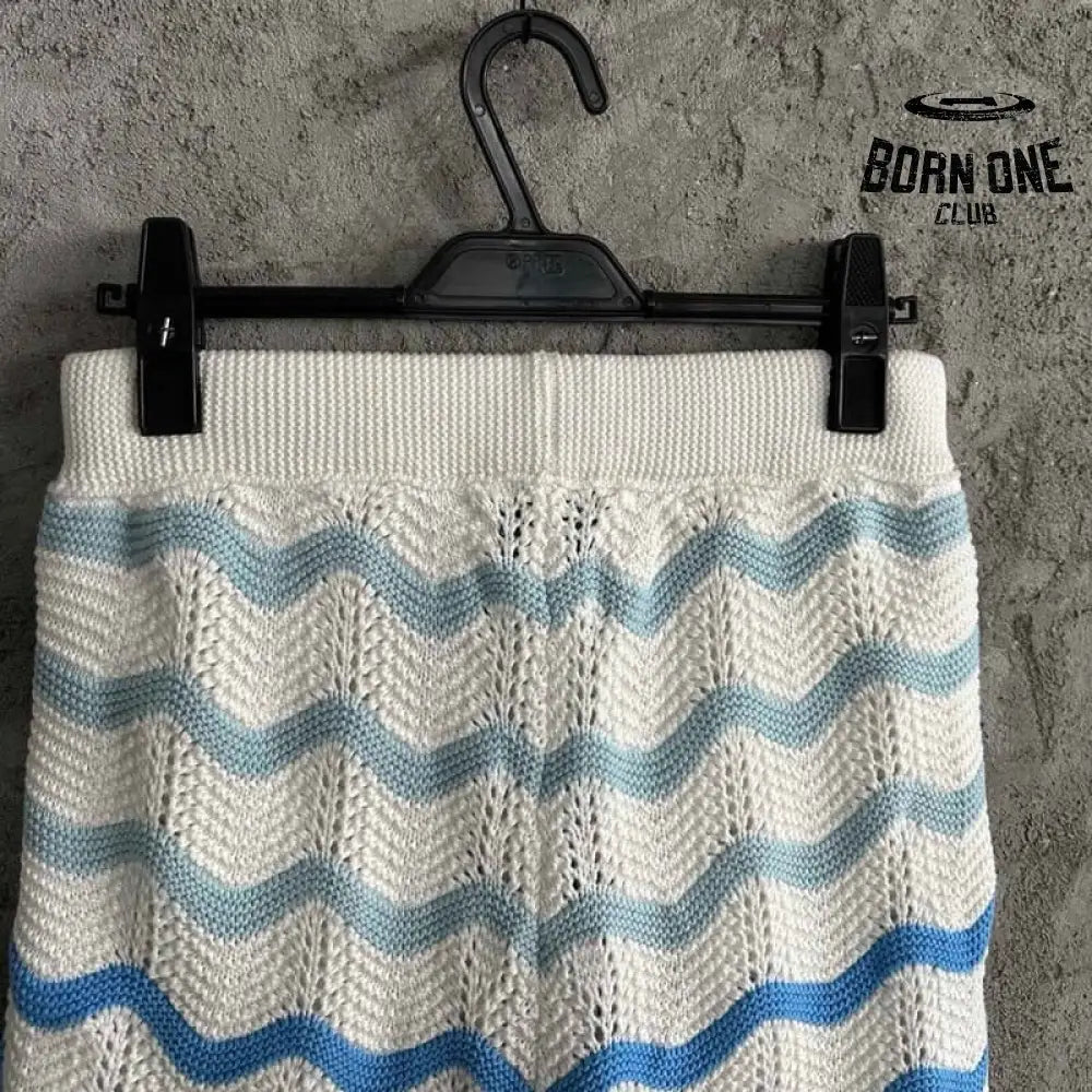 Conjunto Casablanca Crochê Gradiente Azul