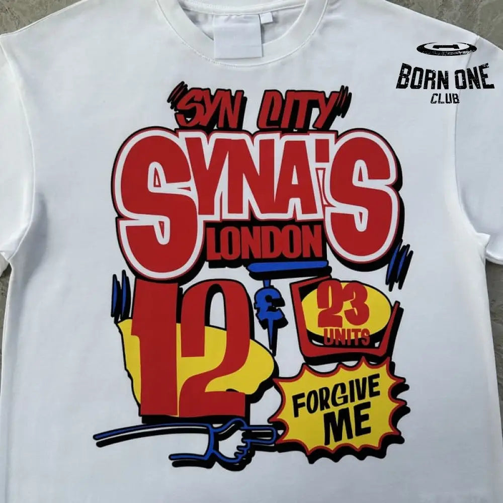 Camiseta Syna World 'Syn City' Branca