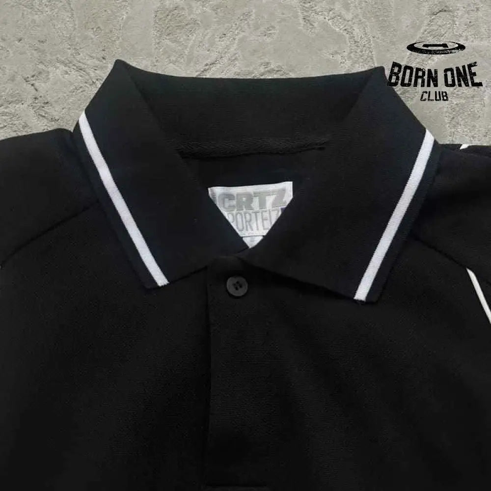 Conjunto Corteiz Island Pique Polo Preto