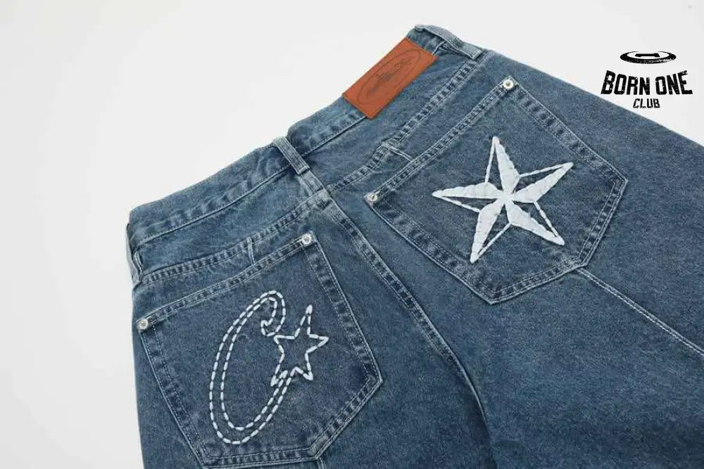 Shorts Jeans Corteiz C Star