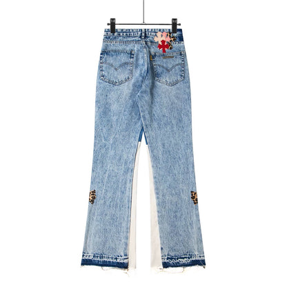 Calça Jeans Flare Chrome Hearts