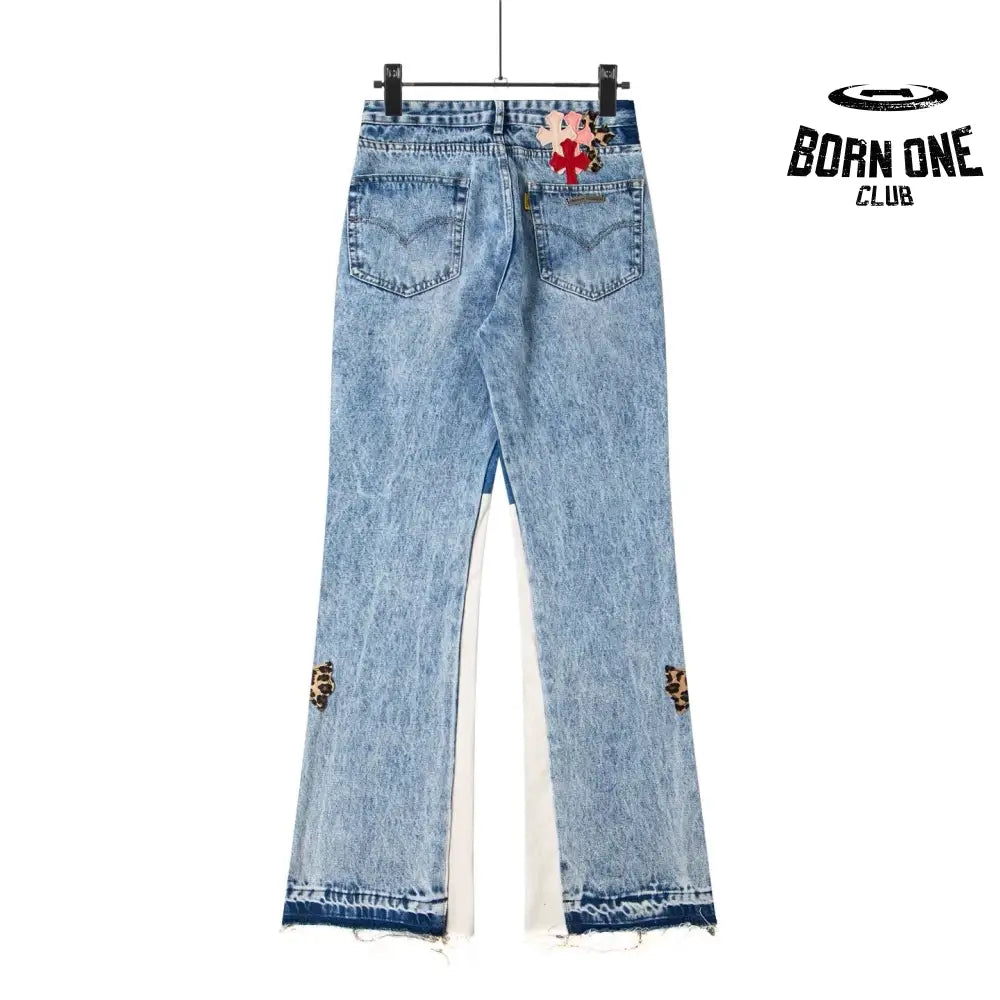 Calça Jeans Flare Chrome Hearts