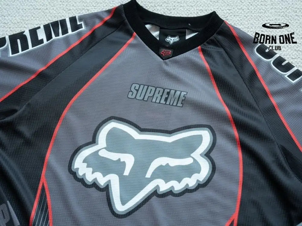 Camisa Fox Racing x Supreme DMX Snow Black