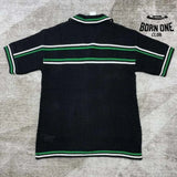 Conjunto Casablanca Crochê Preto e Verde