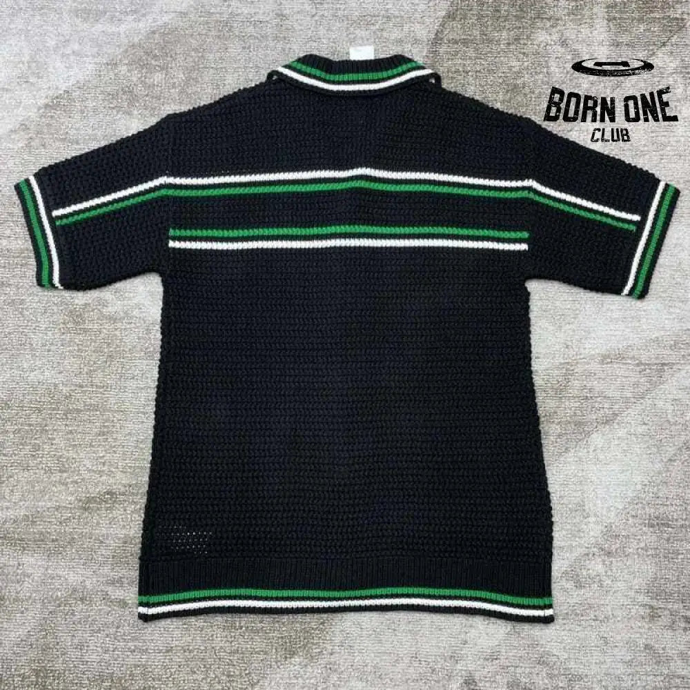 Conjunto Casablanca Crochê Preto e Verde