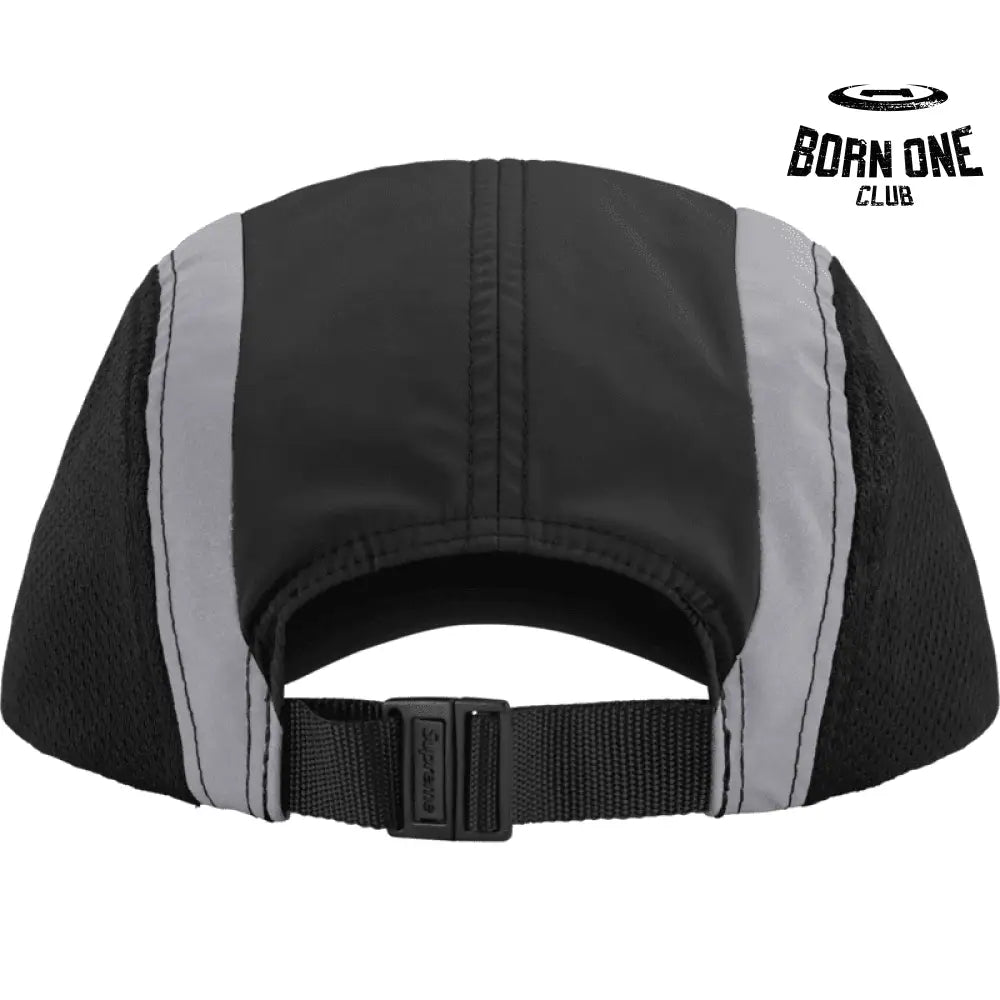 Boné Supreme Side Mesh Camp Cap Preto (Reflective)