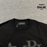Camiseta Amiri Staggered Logo Preto