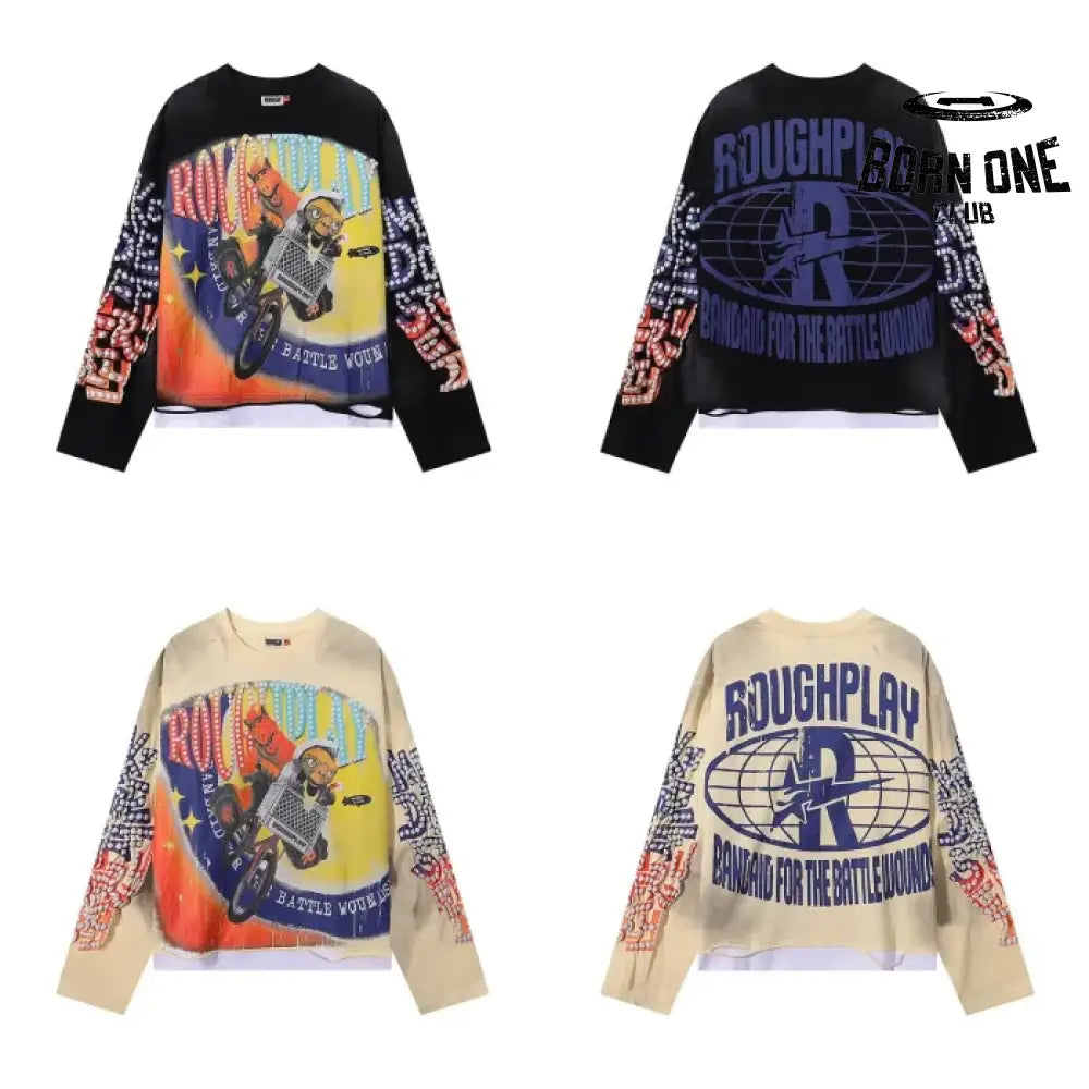 Rough Play Camiseta Manga Longa