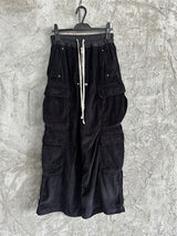 Rick Owens DRKSHDW Cargo Calça Cotelê (Alta Qualidade)