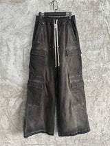 Rick Owens DRKSHDW Cargo Calça Jeans (Alta Qualidade)
