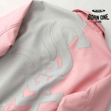 Jaqueta Supreme x Chicago White Sox Couro Varsity Pink