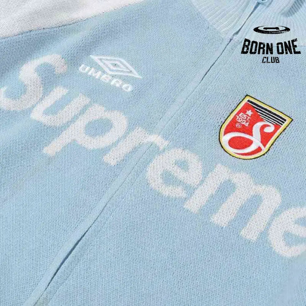 Jaqueta Supreme x Umbro Zíper Light Blue