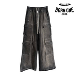 Rick Owens DRKSHDW Cargo Calça Jeans (Alta Qualidade)