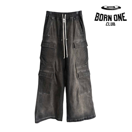 Rick Owens DRKSHDW Cargo Calça Jeans (Alta Qualidade)