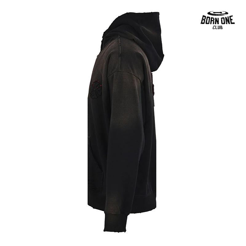 Moletom Chrome Hearts Cross Vermelho Preto