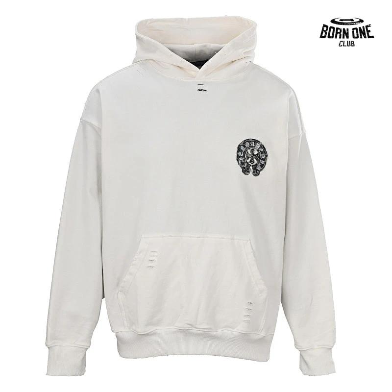 Moletom Chrome Hearts Horseshoe Branco