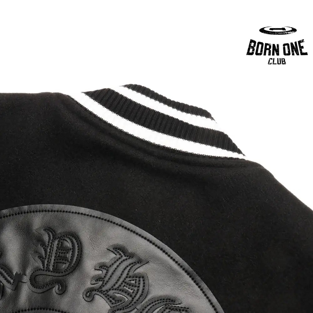 Chrome Hearts Horse Shoe Embroided Patch Varsity Jaqueta