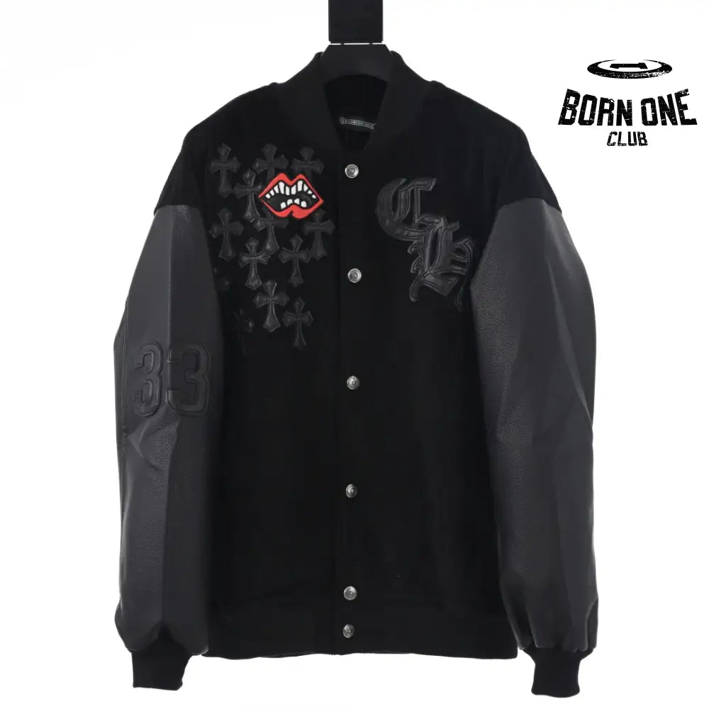 Chrome Hearts Rolling Stone Tongue Corduroy MA-1 Jaqueta
