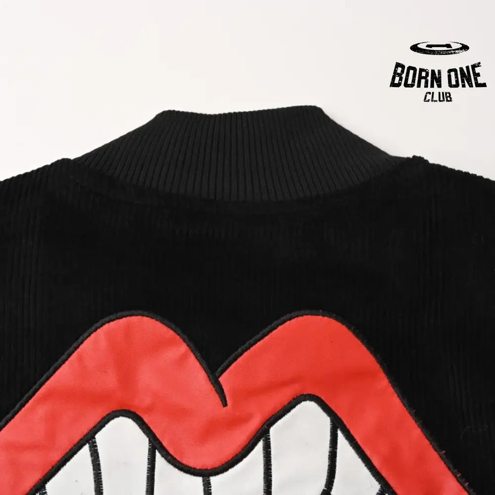 Chrome Hearts Rolling Stone Tongue Corduroy MA-1 Jaqueta