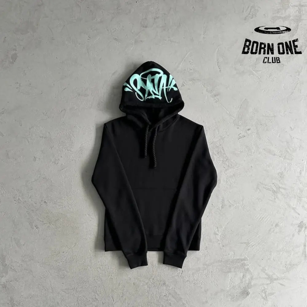 Conjunto Synaworld Logo Preto/Azul