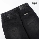 Bermuda Jeans Chrome Hearts Cross Preta