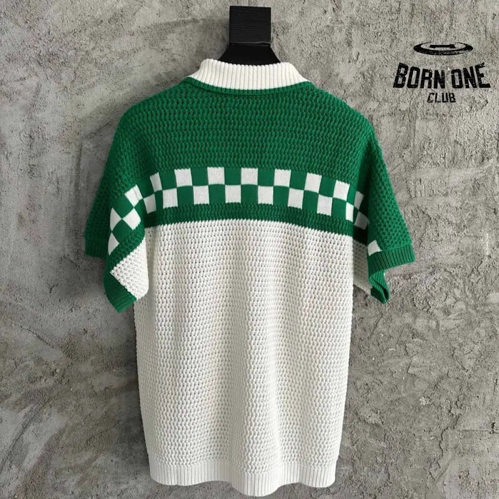 Conjunto Casablanca Crochê Branco/Verde