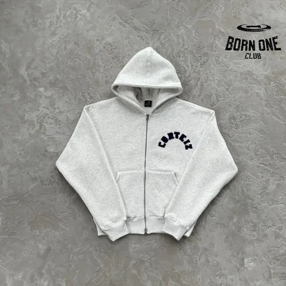 Conjunto Moletom Corteiz Arch Cinza