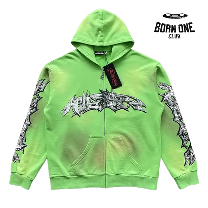 Hellstar Studios Zip Up Hoodie Jaqueta Moletom