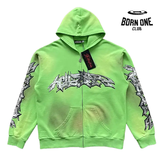 Hellstar Studios Zip Up Hoodie Jaqueta Moletom