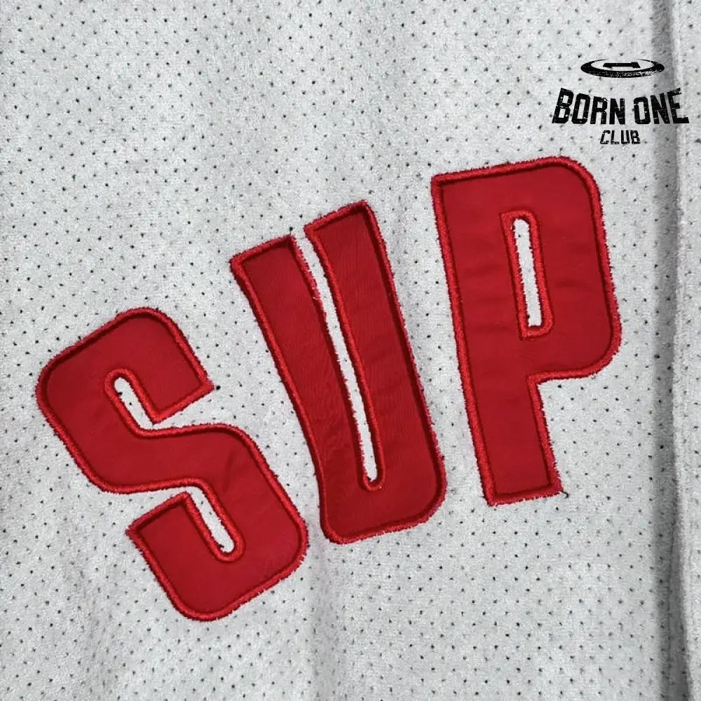 Camiseta Supreme Ultrasuede Mesh Baseball Cinza