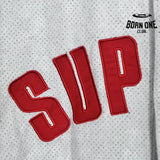 Camiseta Supreme Ultrasuede Mesh Baseball Cinza