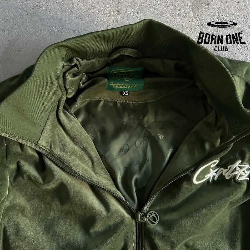 Conjunto Corteiz Veludo Verde