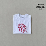 Camiseta Mertra White Red Pink Camo
