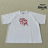 Camiseta Mertra White Red Pink Camo