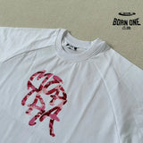 Camiseta Mertra White Red Pink Camo