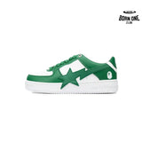 A Bathing Ape Bape Sta Low White Green Star OZXSHM 191 306M