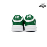 A Bathing Ape Bape Sta Low White Green Star OZXSHM 191 306M