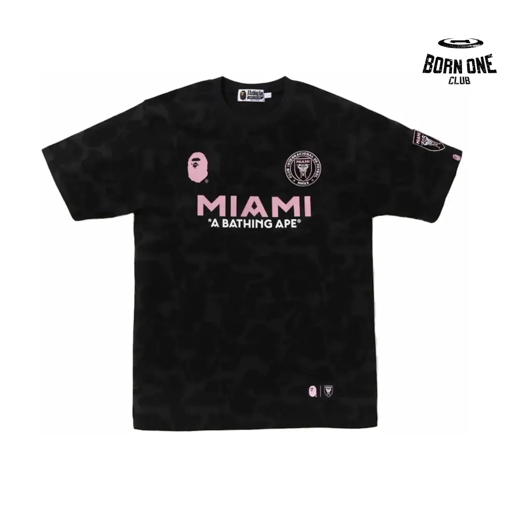 BAPE x Miami Camo Camiseta Black