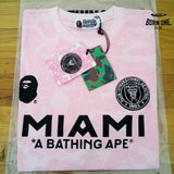 BAPE x Miami Camo Camiseta Pink