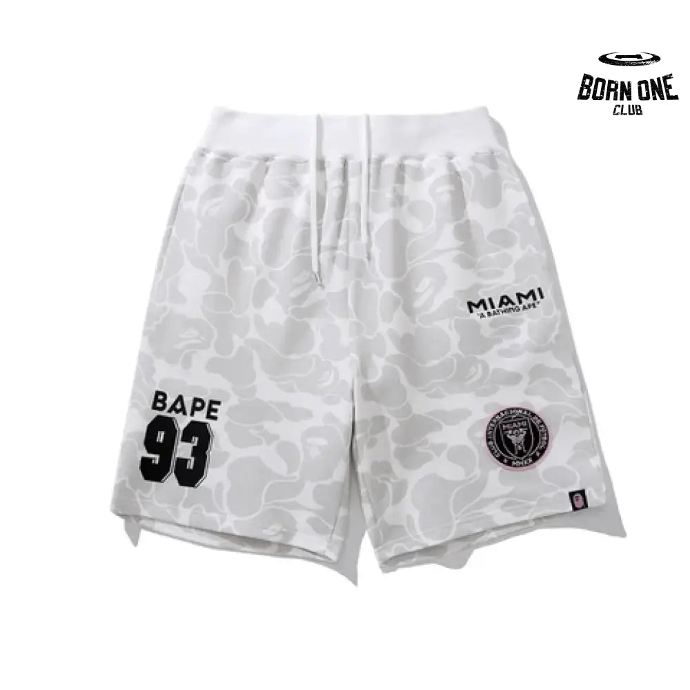 Bape x Miami Shorts White