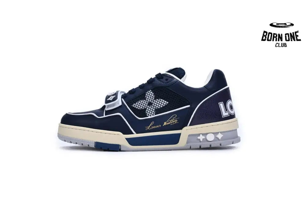 Louis Vuitton Trainer Navy Mesh 1A9DEF